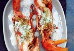 Homard grillé au four - Sauce à la crème